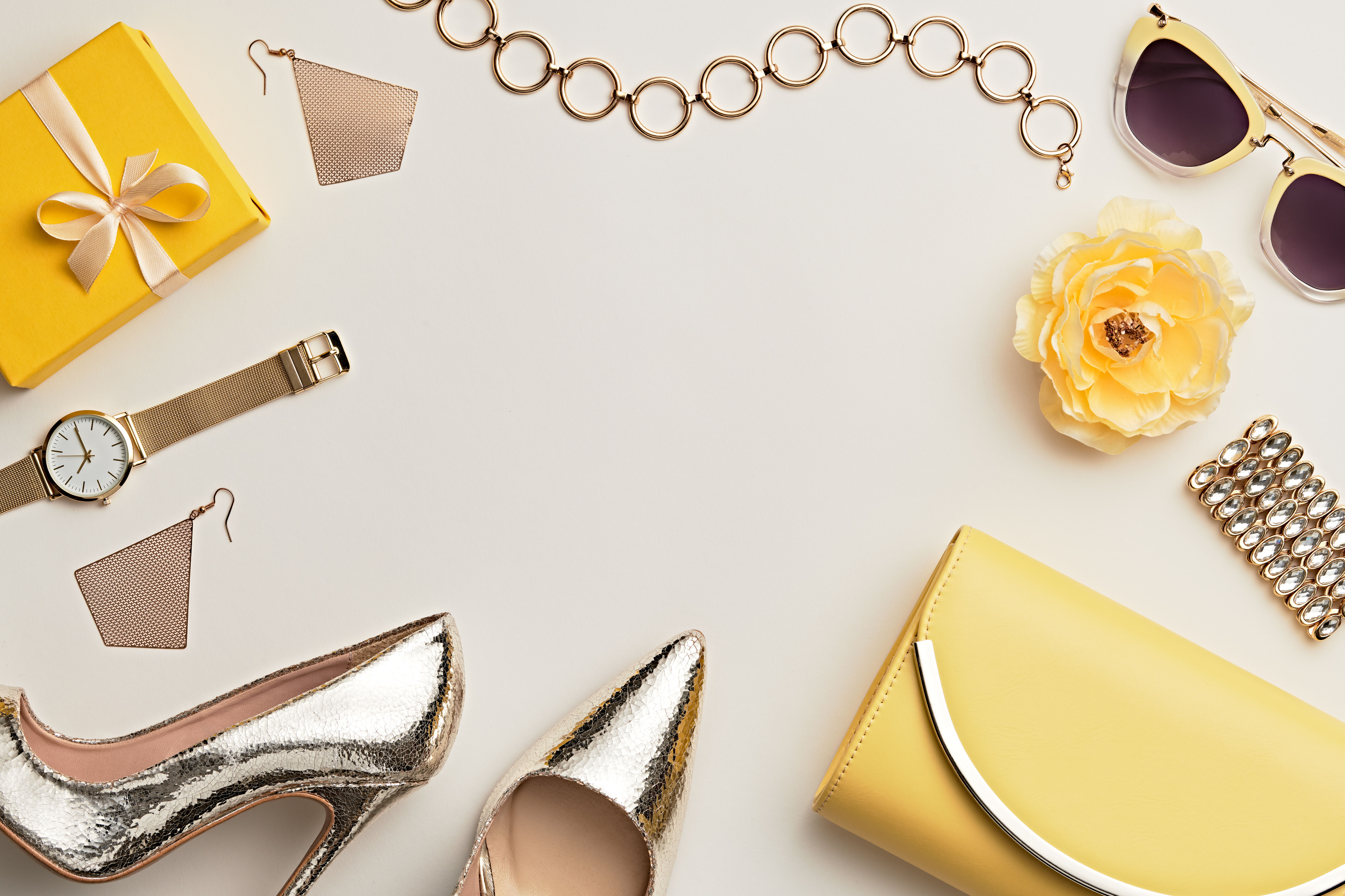 Fashion. Woman Accessories Set. Pastel Color